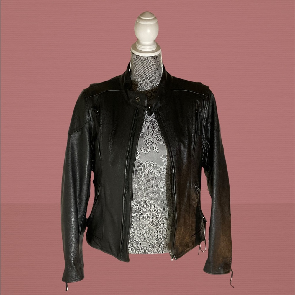 Heavy!! Buffalo Leather Universal Rider Motorcycle Jacket